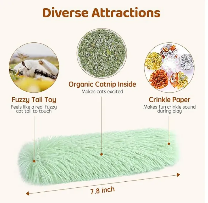 Fluffy catnip toys